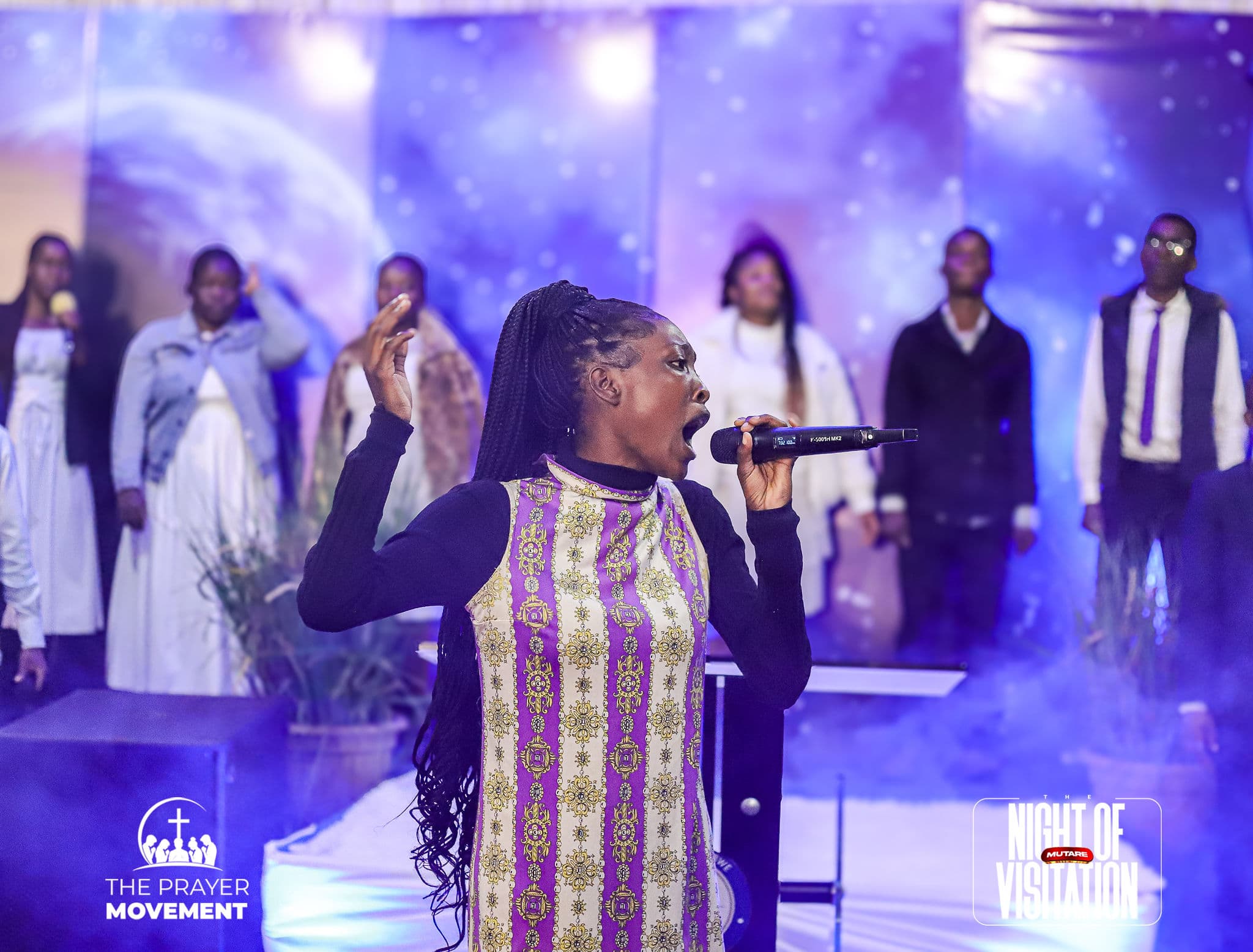 Choir singing during the Night of Visitation service